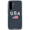 USA with American Flag Galaxy A36 5G Clear Case